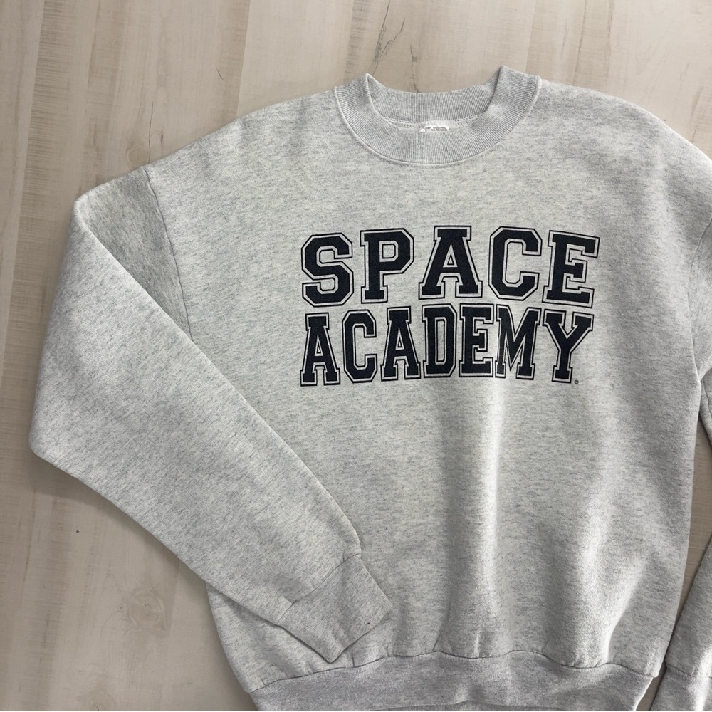 vintage 80s 90s SPACE ACADEMY camp crewneck printed sweatshirt L